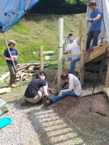 Framing the new stairs